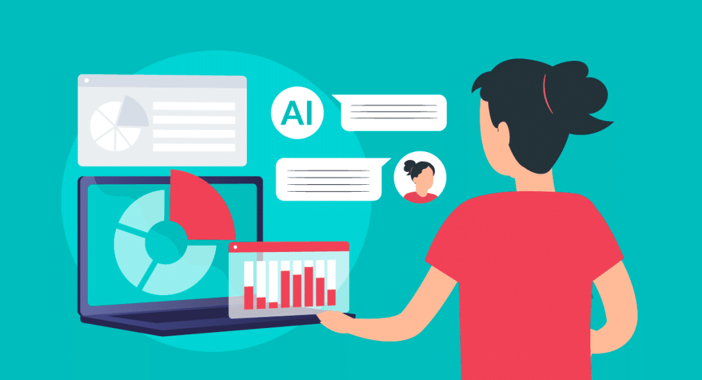 Artificial Intelligence and Education Professional Development illustration