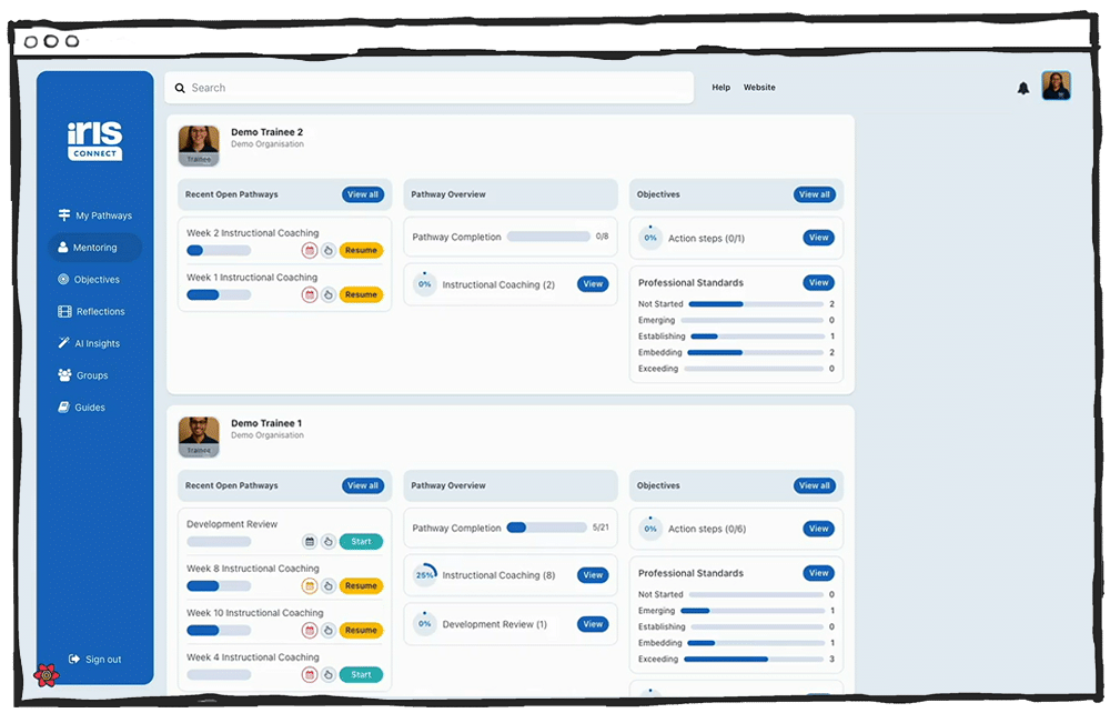 Large Scale Providers | IRIS Connect for ITT
