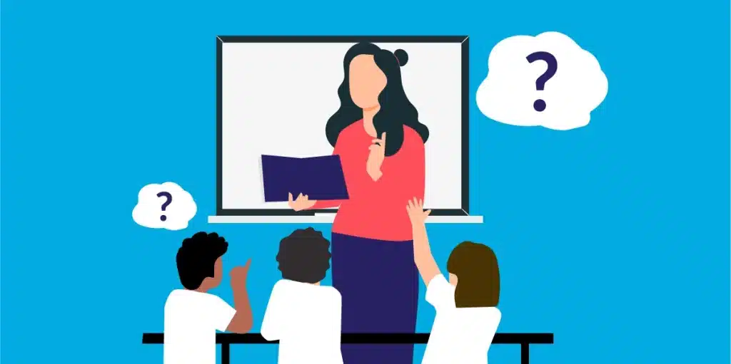 Questioning in the classroom illustration
